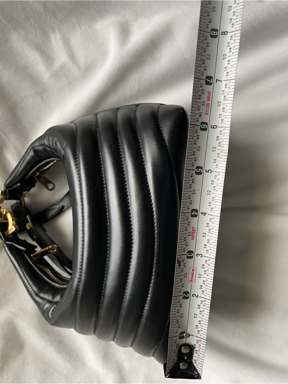Salvatore Ferragamo Black Quilted Leather Hobo Shoulder Bag with Gold Hardware - Picture 5 of 7